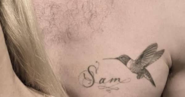 Sam Taylor-Johnson gets husband's name tattooed on her collarbone ｜ BANG  Showbiz English