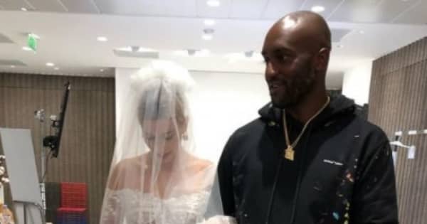 Hailey Bieber's touching tribute to the late designer of her wedding gown,  Virgil Abloh ｜ BANG Showbiz English