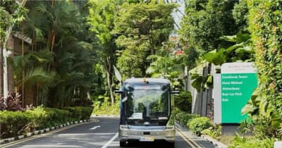 【シンガポール】無人運転バス、セントーサ島で運行開始［運輸］ | NEWSjp