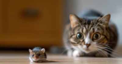 猫にまつわる英語イディオム (20) 猫とネズミの関係から生まれたことわざ2選