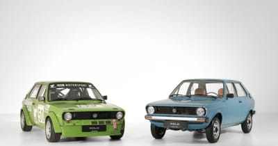 VW『ポロ』50周年、初代のヒルクライム仕様が独クラシックモーターショーに