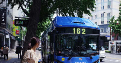 【韓国】【韓国モビリティー】路線バスもエコで脱炭素貢献［車両］　商用車で進む電動化の波（上）
