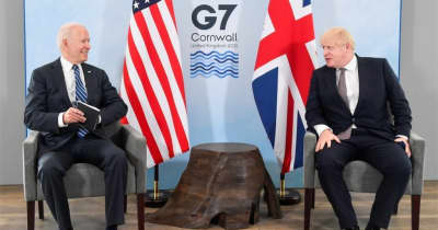 ジョンソン英首相、バイデン米大統領と初会談　「新鮮な息吹」