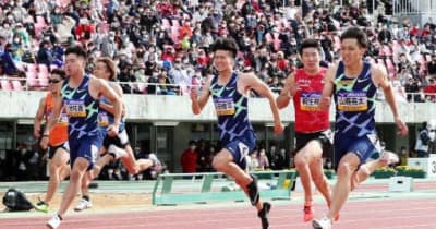 【陸上】山縣と桐生、男子100決戦16度目　24日から日本選手権、初の9秒台決着も