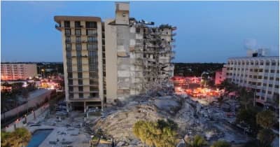 米マイアミ郊外で住居ビル崩壊、99人が安否不明