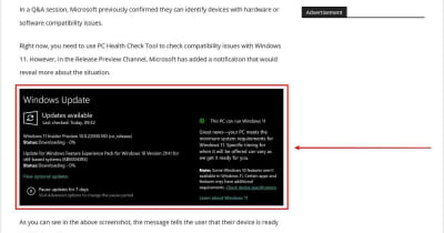 次期Windows 10フィーチャーアップデートにWindows 11対応チェック機能