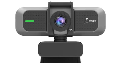 j5create、4K画質対応のWebカメラ　大型センサー＋明るいレンズ