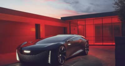 キャデラック、2シーターの大型EVクーペ提案…CES 2022