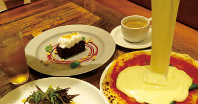 ＜ランチ＞ピザの仕上げにとろ～りチーズ…「演出」でさらにおいしく　越谷のイタリアンテーブル　ベンシアの画像