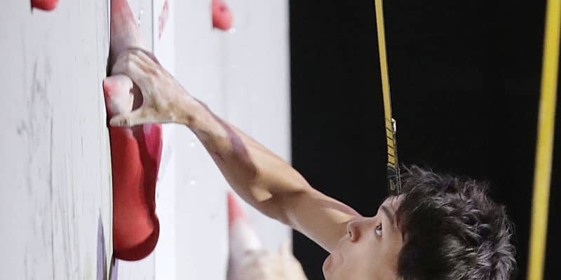 スピードの日本勢は予選敗退 スポーツクライミング世界選手権 共同通信 スピードの日本勢は予選敗退 スポーツクライミング世界選手権 共同通信
