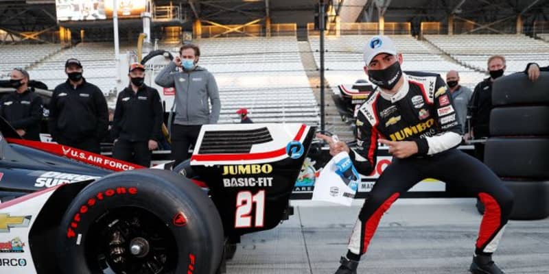 インディカー第12戦ハーベストGP予選：新人ヴィーケイが初ポール獲得。琢磨は手痛いコースアウト