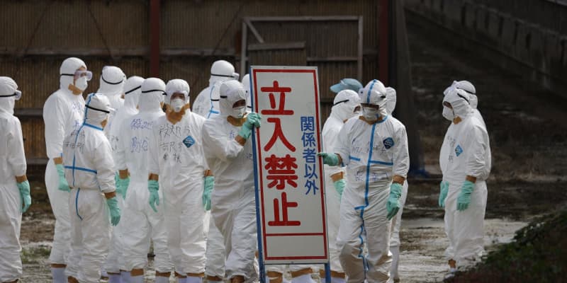 香川で鳥インフル、今季2例目　高病原性か、殺処分36万羽に