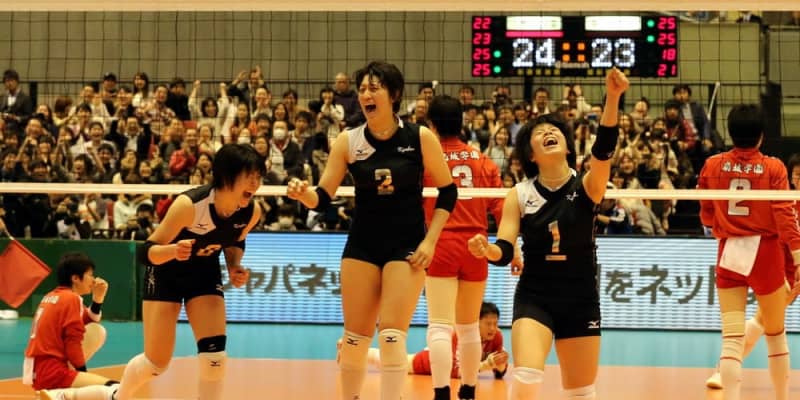 平成の長崎 全日本バレー高校選手権決勝戦 粘りの九文 接戦制す 平成26 2014 年 長崎新聞