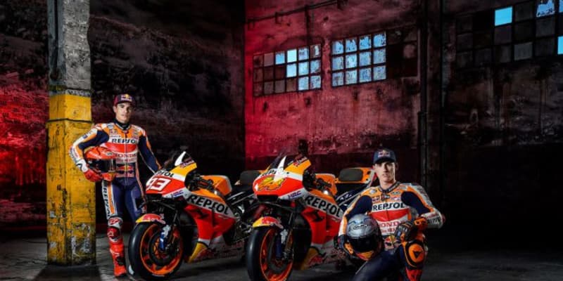 レプソル・ホンダがMotoGP体制発表。マルク・マルケスとポル・エスパルガロが2021年型RC213Vをアンベイル