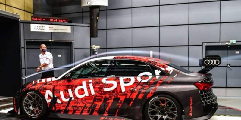 WTCR投入に向け新型『アウディRS3 LMS』が精力的にテスト。風洞実験を経て3000kmを走破
