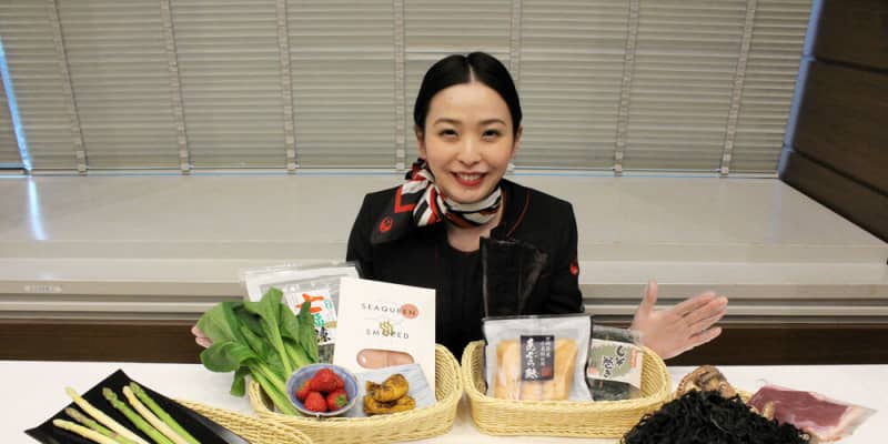 ホヤ、玉こんも機内食に　日本航空が東北の食材活用