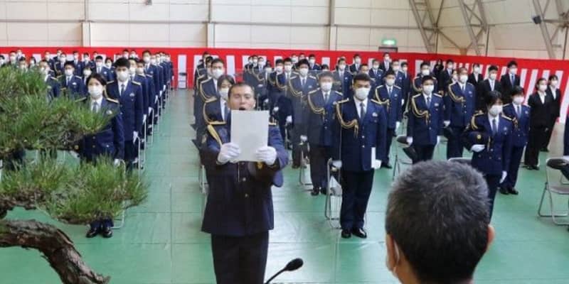 岡山県警察学校で入校式　安全安心を守る決意新た