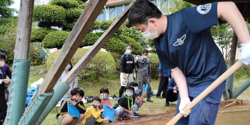神奈川・秦野　小中学校唯一の土俵を改修、伊勢ケ浜部屋も協力