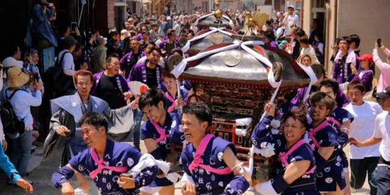 笠岡・真鍋島の走り神輿延期　地元保存会は9月開催検討
