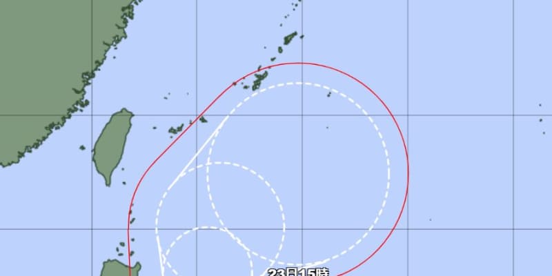 台風2号、沖縄の南へ　22日以降に接近か