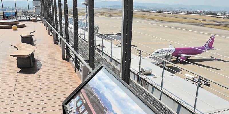 仙台空港の展望デッキ再開　2月地震で被害、2カ月ぶり