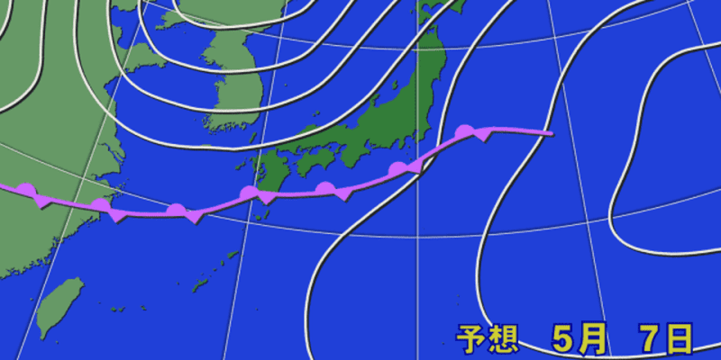 【動画天気予報】5月7日（金）前線北上　太平洋側に雨雲広がる