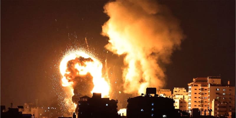 パレスチナからエルサレムにロケット弾　イスラエル軍は空爆で対抗