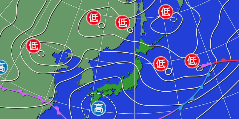 北海道の中～東部　天気の急変に注意