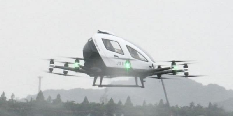 “空飛ぶ車”が笠岡で試験飛行　ビジネス展開目指し経営者研究会