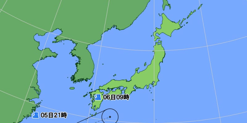 台風3号は沖縄本島地方に接近の見込み