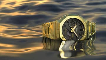 G-SHOCK「フルメタルモデル」新色登場　シックなイエローゴールド