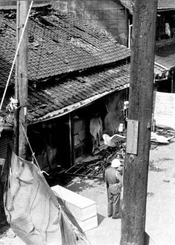 1966年6月、一家4人の遺体が見つかった現場＝静岡県清水市（現静岡市）