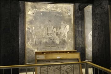 法隆寺の金堂壁画＝2022年11月、奈良県斑鳩町