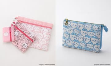 「ちいかわ」の総柄ポーチセット見つけた♡パシオス通販限定だよ～。
