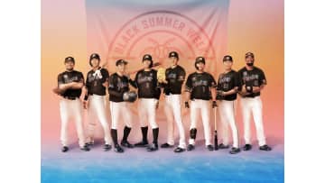 千葉ロッテ　23年のBLACK SUMMERユニホームを発表！サンセットのビーチと、さまざまな色彩に染まる夕焼けの空をイメージ