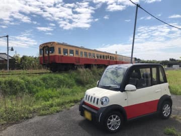超小型EVで観光を　グランピング客に貸し出し　5月末まで無料　千葉・市原市