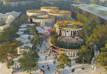 テーマは「わ！」 ドイツパビリオン 循環経済や調和、驚き 円柱建築で表現  大阪・関西万博