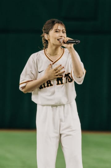 足立佳奈「夢が１つ叶いました！」読売ジャイアンツのイベントで圧巻の歌声を披露