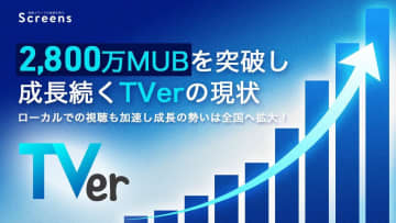2,800万MUBを突破し成長続くTVerの現状！ローカルでの視聴も加速し成長の勢いは全国へ拡大 / Screens