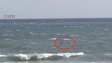 海水浴場 高校生5人流される　台風影響か...救助の瞬間