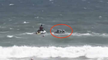 千葉・御宿の海水浴場で　高校生5人が流される