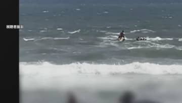 千葉の海水浴場で高校生5人が流される　高波で救助難航も…全員無事