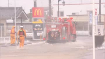 台風13号で記録的な大雨　熱帯低気圧に 土砂災害警戒