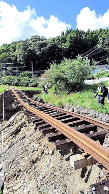 いすみ鉄道「年内の復旧目指す」　「鉄道災害調査隊」が被害調査 　台風13号、一部運休続く