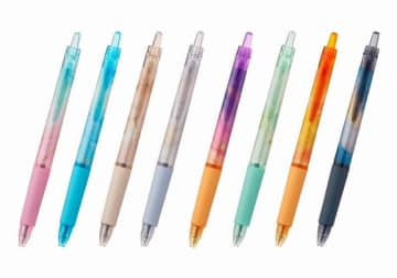 パイロット油性ボールペン「Acro evo」　アルコールインクアートがモチーフ