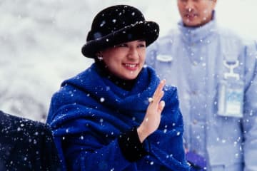 99年、北海道小樽市で冬季国体のスキー競技をご覧に ／（C）JMPA