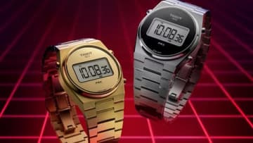 ティソ PRX、レトロなデジタルクオーツ腕時計