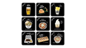 千葉ロッテ　スタジアムグルメが描かれたグッズの販売を開始！　マリーンズストア各店にて