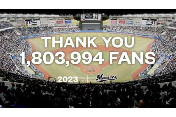 ロッテ、年間観客動員数で球団最多を更新　180万3944人に吉井監督も「背中押されてる」