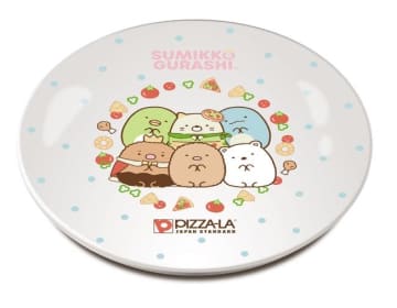 【ピザーラ限定】すみっコぐらしのお皿、ちと可愛すぎん？ピザ1枚＋280円でゲットできるよ～～。